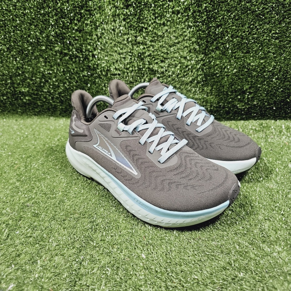 Altra Women's Gray Athletic Running Shoes with Light Blue Accents Sz 7.5